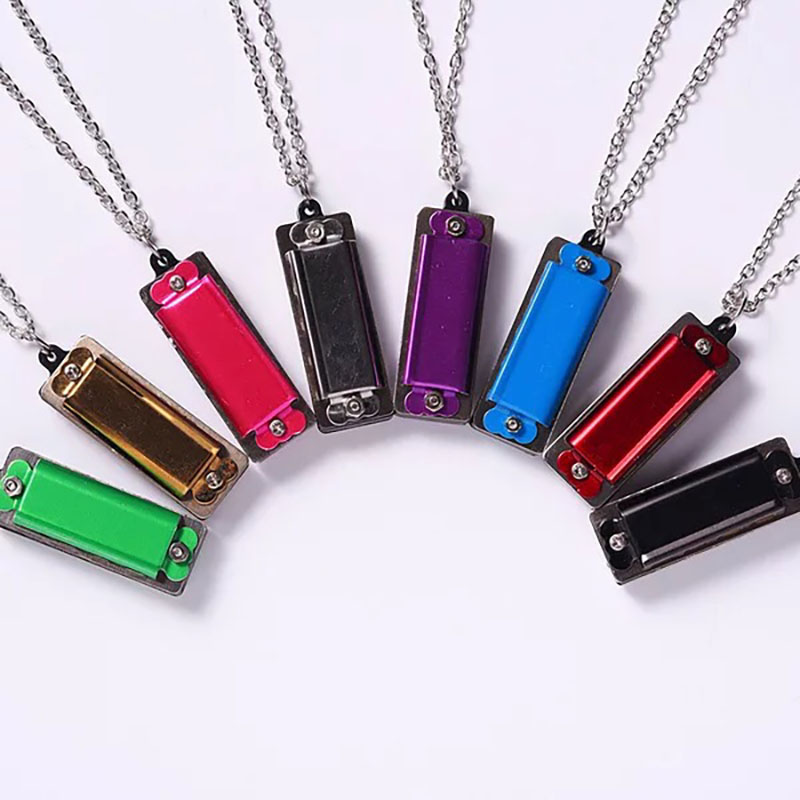 Musical Instrument Logo - Kalung harmonika Mini personalisasi, Logo kustom,