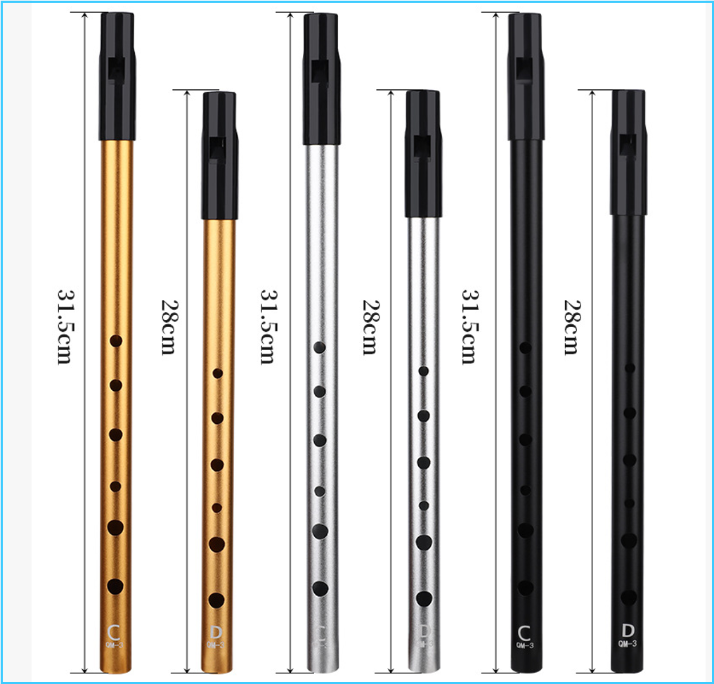 Tin Whistle Flute - Seruling Peluit Irlandia Asli Nada C/D,