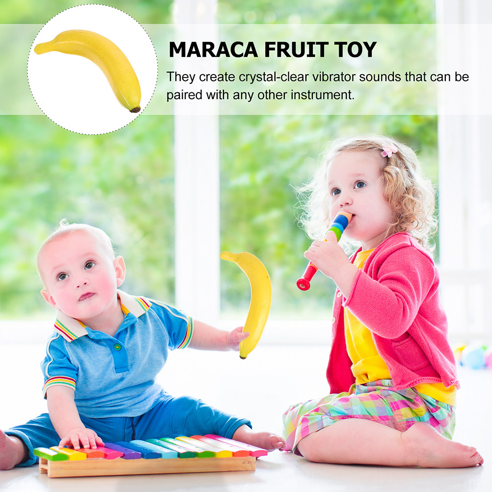 Musical Instrument Maraca - 2 Buah Marakas Buah Simulasi untuk