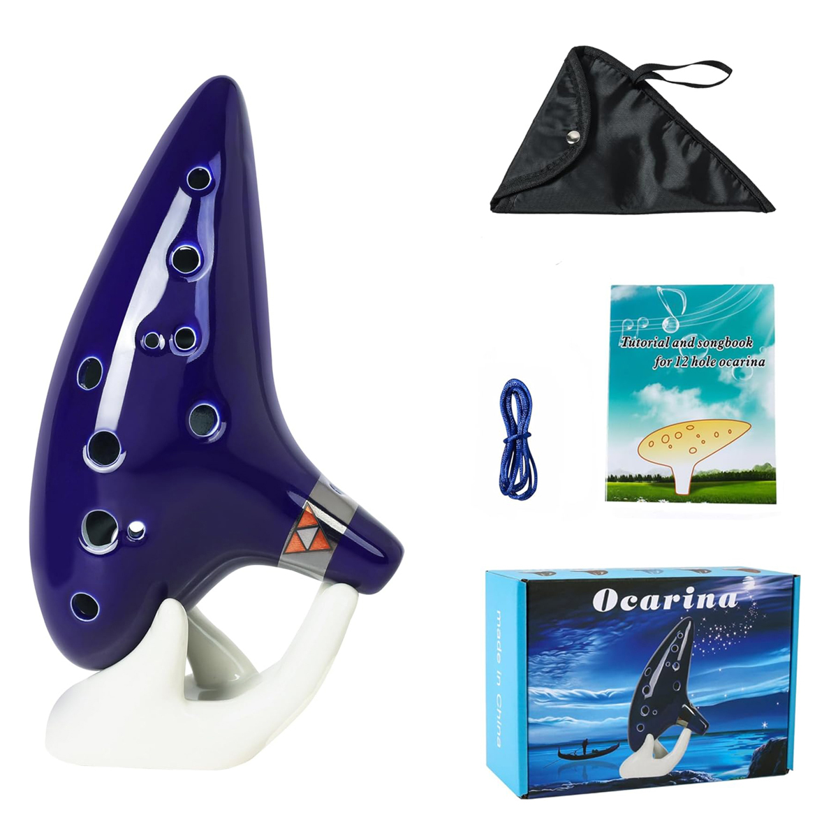 Song With Musical Instrument - Ocarina Keramik Alto C 12 Nada