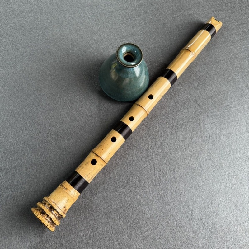Musical Instrument In Chinese - Shakuhachi 5 Lubang Tradisional Tiongkok Shakuhachi