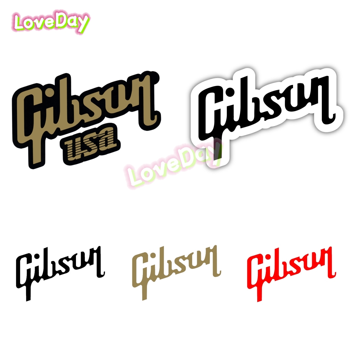 Musical Instrument Logo - Stiker Logo Gibson stiker vinil gitar