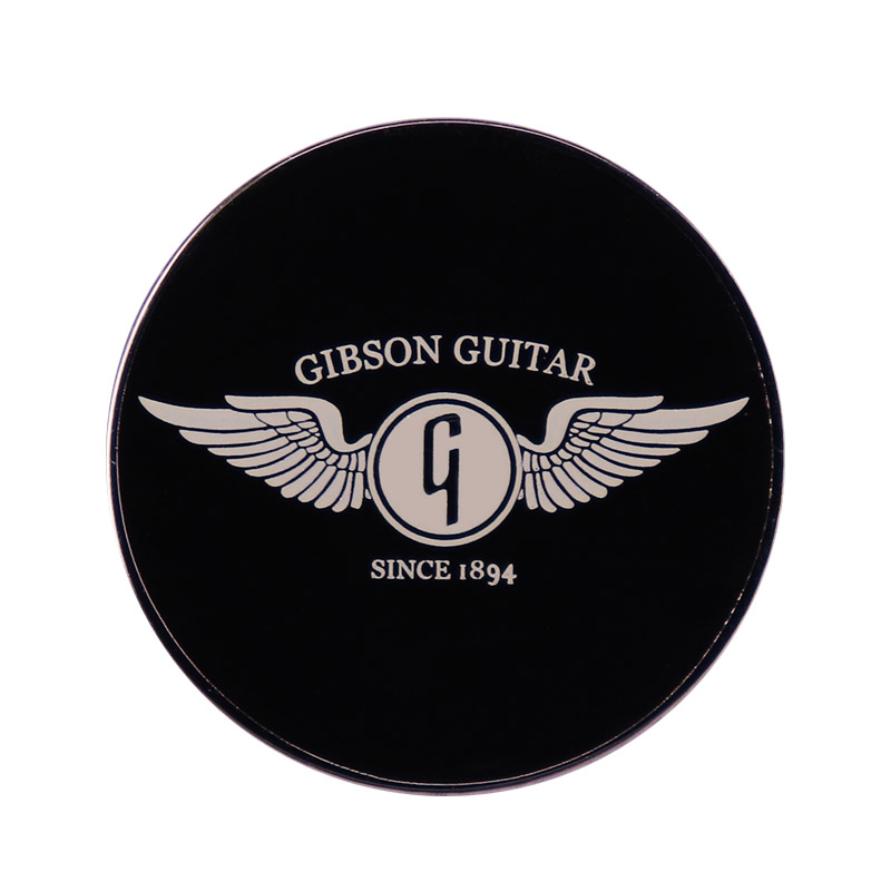 Musical Instrument Logo - Gibson Sayap Gitar Enamel Pin Bersejarah