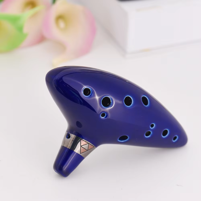 Ocarina 12 Lubang Keramik Alto - Song With Musical Instrument ulasan dan harga