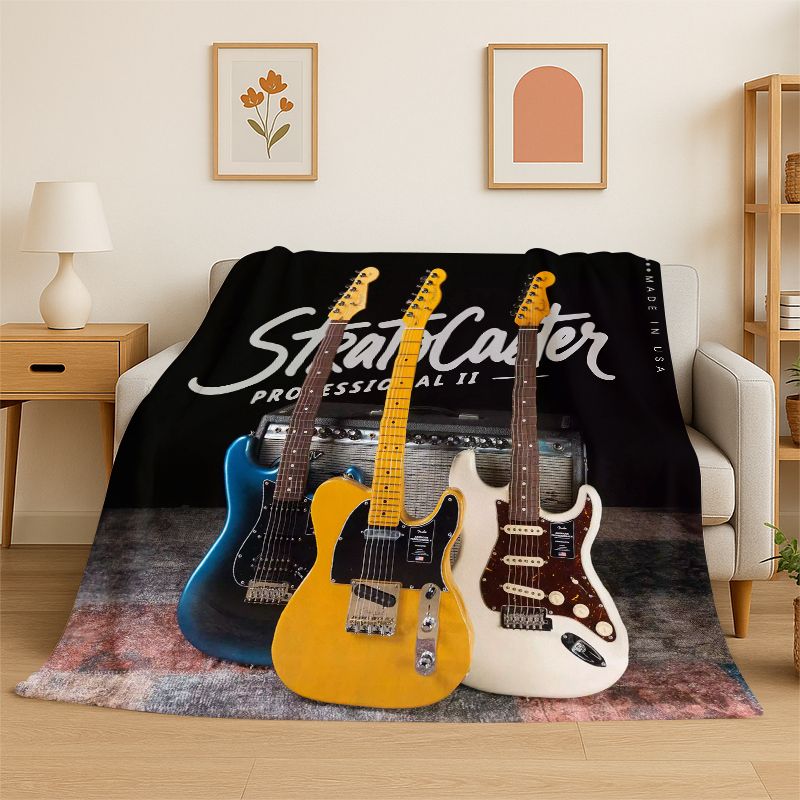 Selimut Flanel Lembut Logo Git - Musical Instrument Logo ulasan dan harga