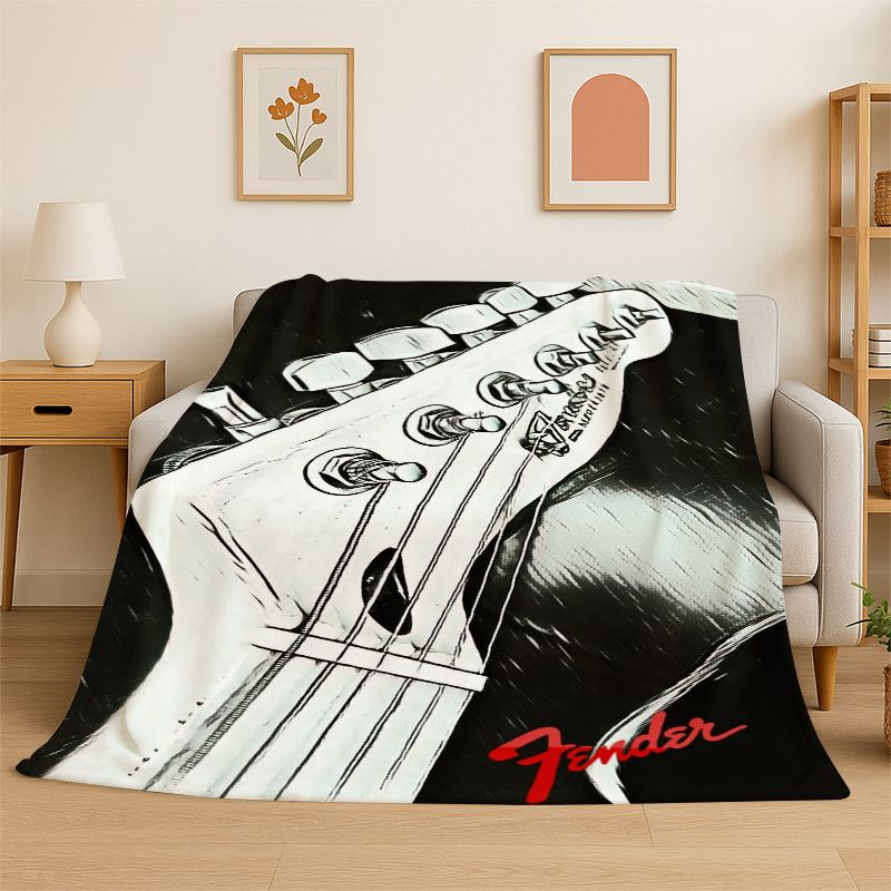 Selimut Flanel Lembut Logo Git - Musical Instrument Logo ulasan dan harga