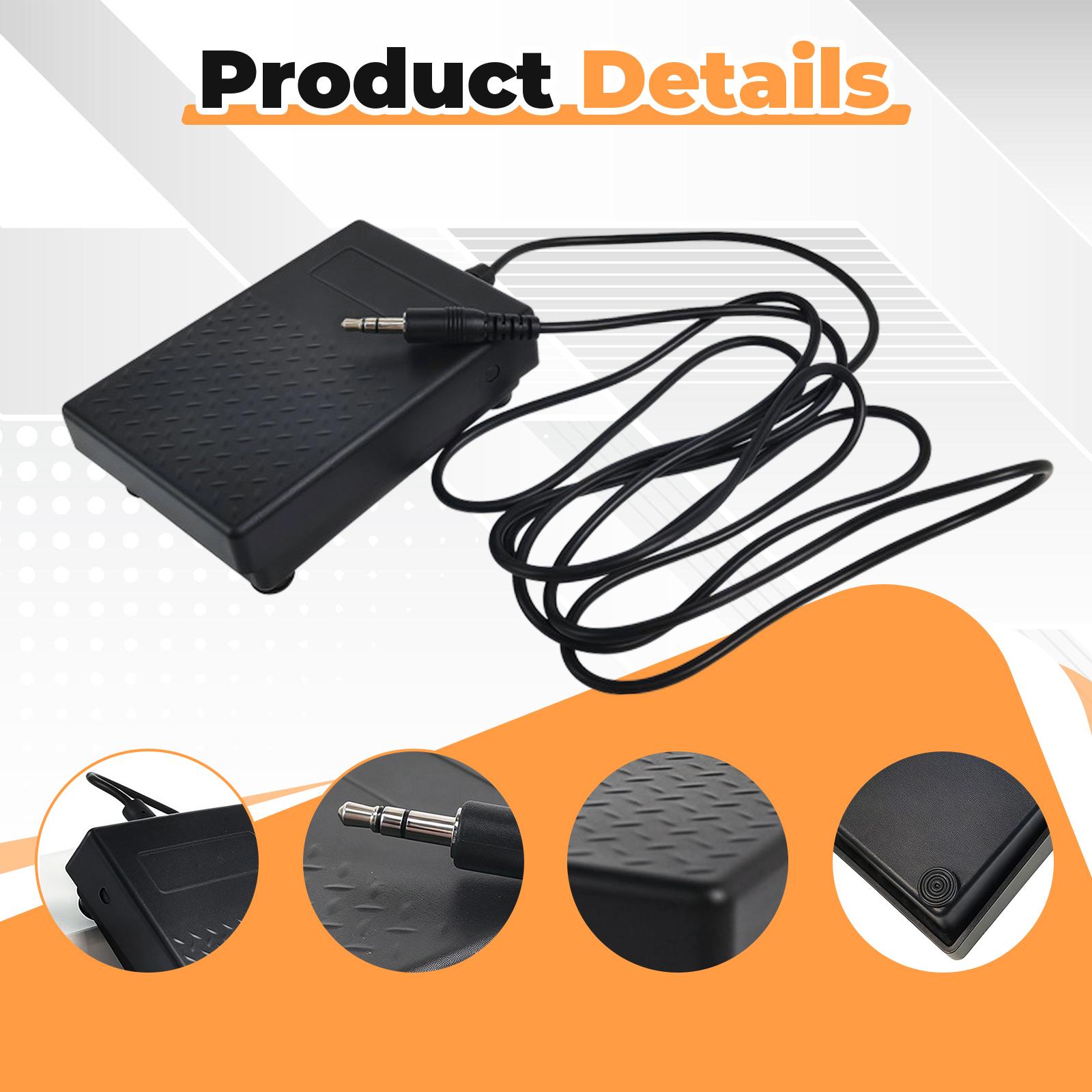Pedal Sustain Elektronik 3.5mm - Musical Instrument Keyboard ulasan dan harga