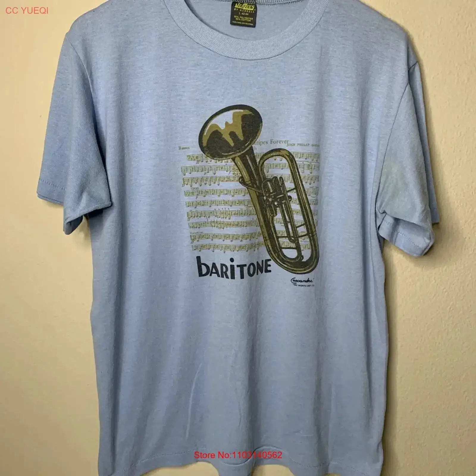 Kaos Vintage Baritone Instrume - Musical Instrument In Orchestra ulasan dan harga