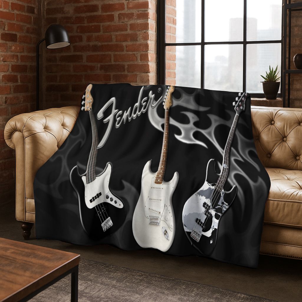Selimut Flanel Seni Instrumen  - Musical Instrument Logo ulasan dan harga