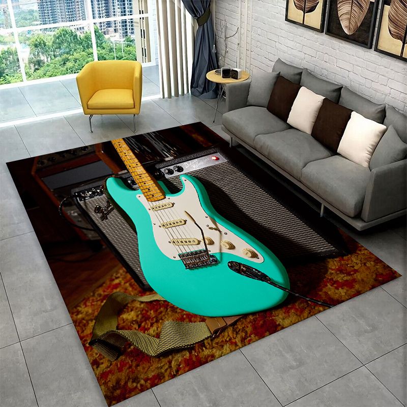Karpet Anti-Selip Logo Gitar R - Musical Instrument Logo ulasan dan harga