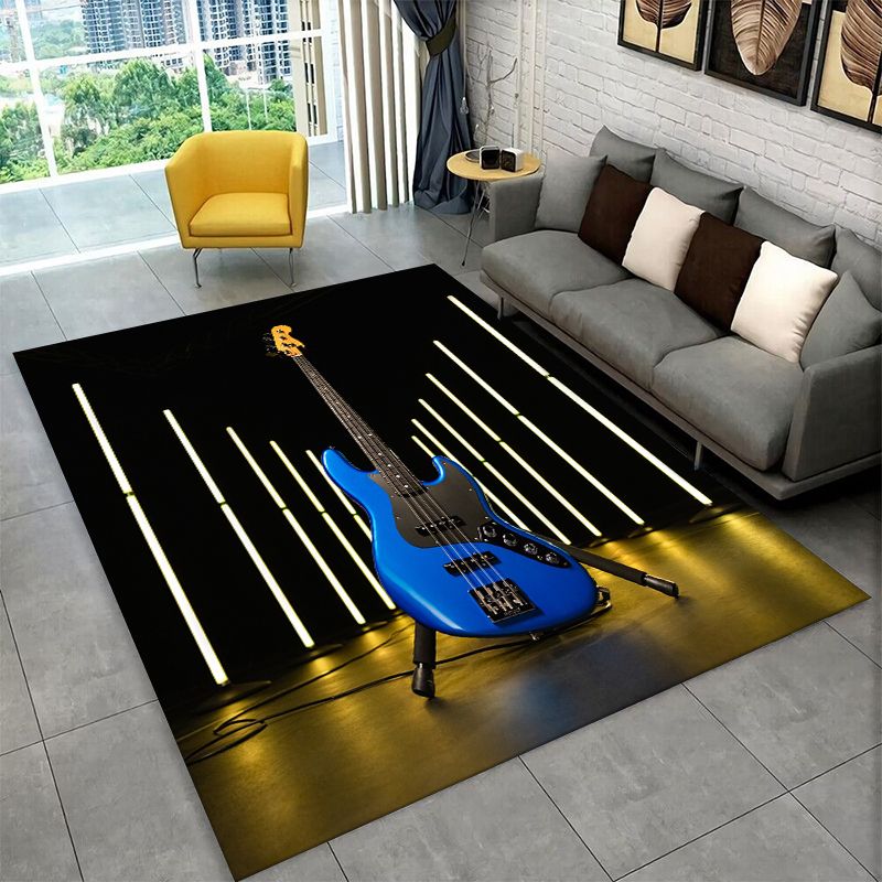 Karpet Anti-Selip Logo Gitar R - Musical Instrument Logo ulasan dan harga