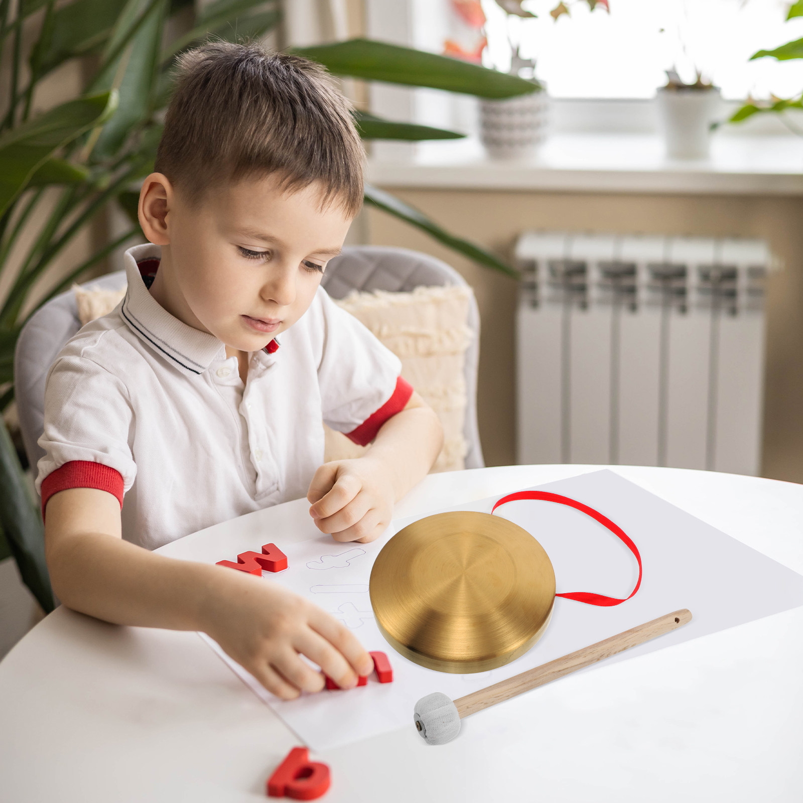 1Set Gong Mini Genggam dari Te - Musical Instrument In Chinese ulasan dan harga