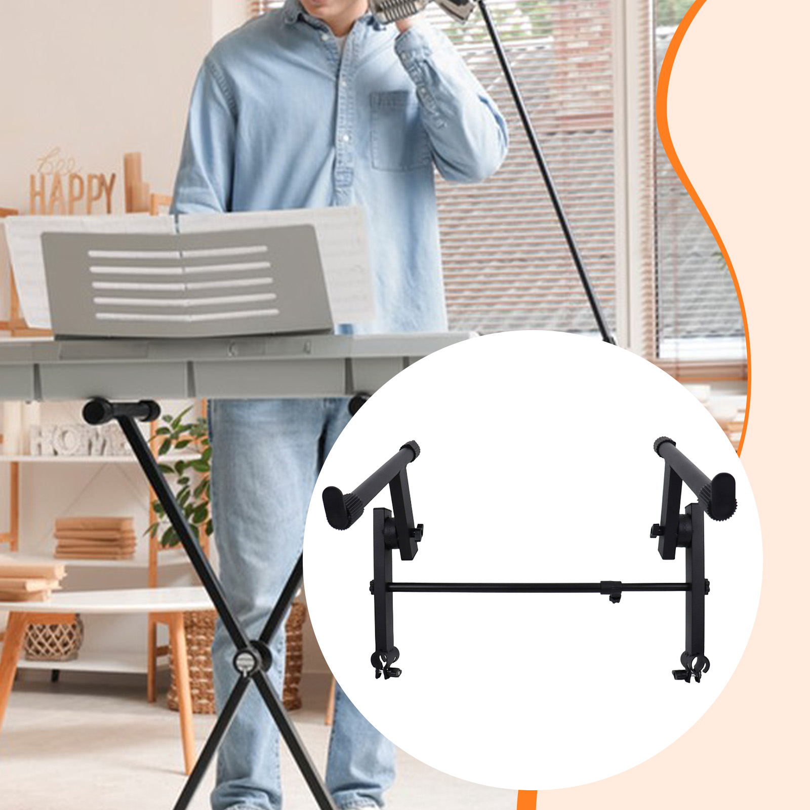 Rak Piano Elektrik Logam 2 Tin - Musical Instrument Keyboard ulasan dan harga
