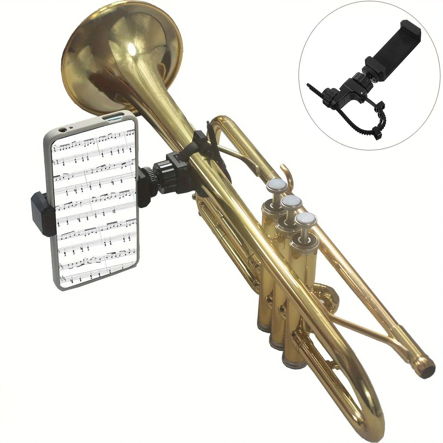 Penyangga Ponsel Klip Lyre Mus - Musical Instrument Trumpet ulasan dan harga