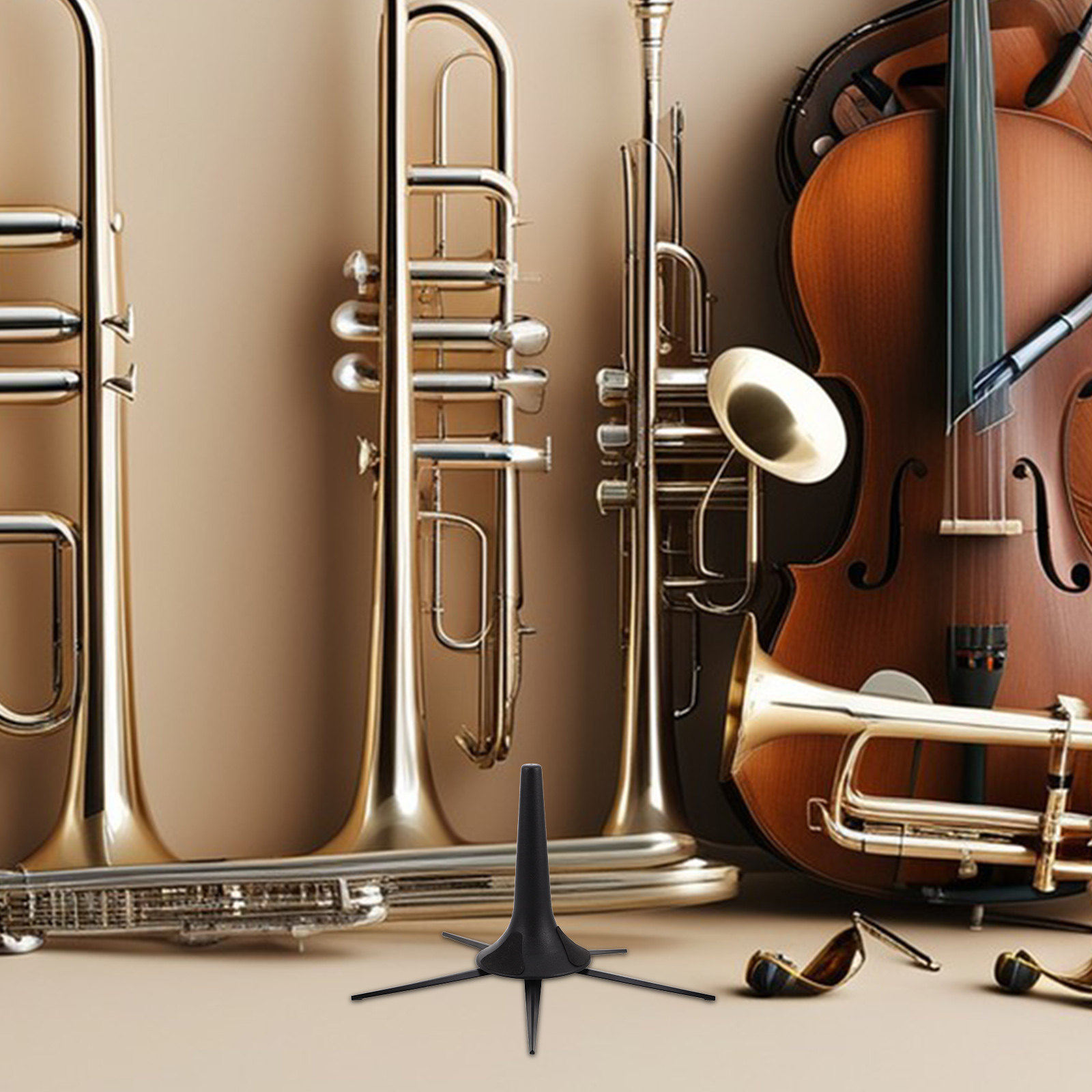 Stand Trompet Portabel Lipat 5 - Musical Instrument Trumpet ulasan dan harga