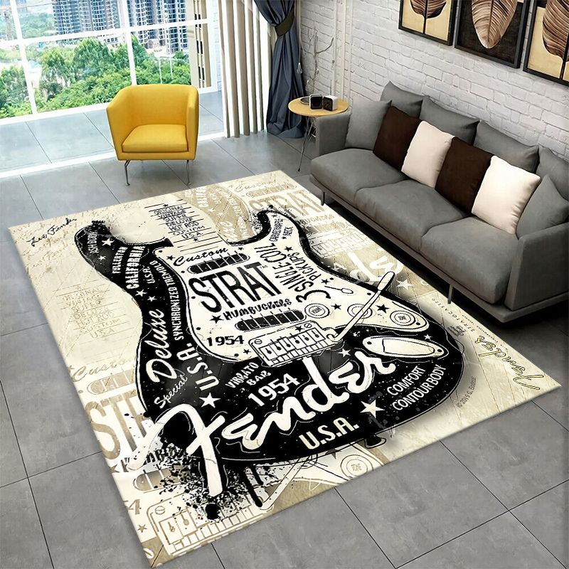 Karpet Lantai Anti-Selip denga - Musical Instrument Logo ulasan dan harga