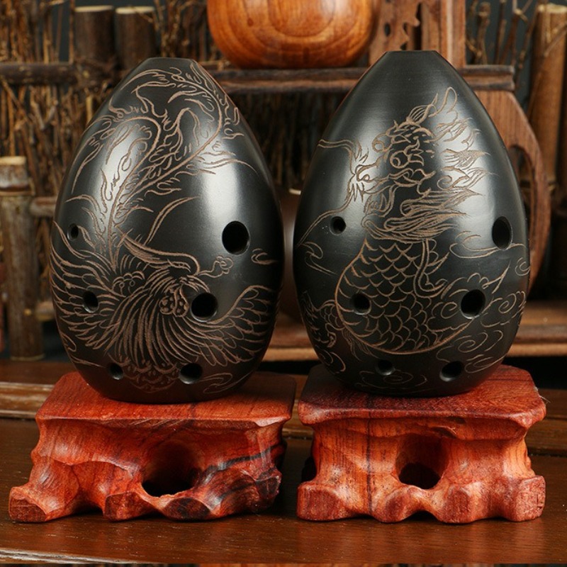 Ocarina 8 Lubang Hitam Portabe - Musical Instrument Maraca ulasan dan harga