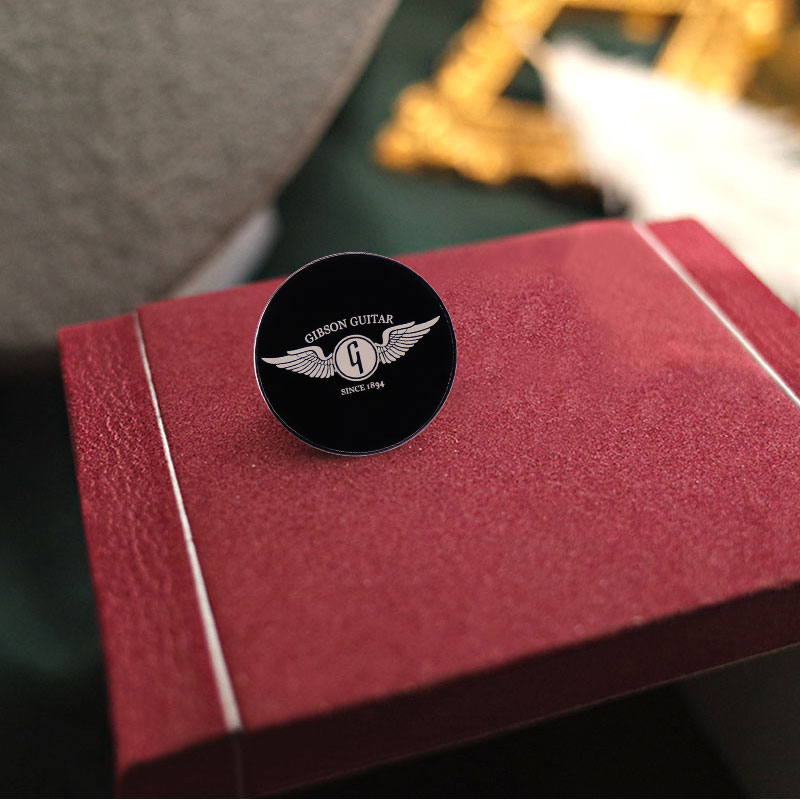 Gibson Sayap Gitar Enamel Pin  - Musical Instrument Logo ulasan dan harga