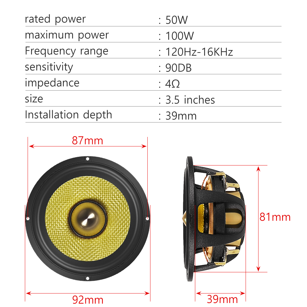 Speaker Mid-Range 3,5 Inci Ber - Musical Instrument Trumpet ulasan dan harga
