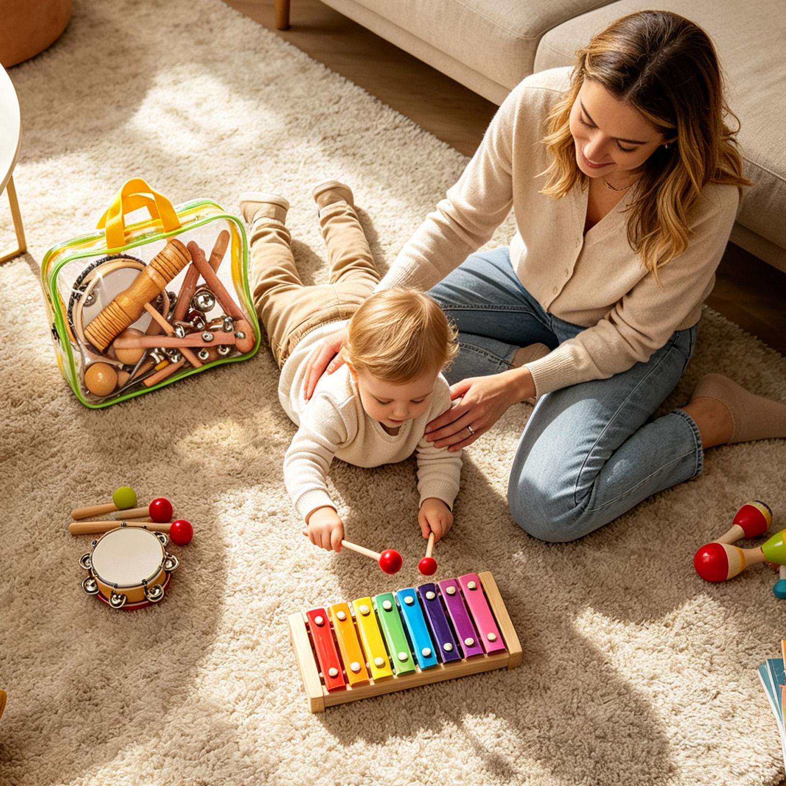 Alat Musik Anak-anak Xylophone - Musical Instrument Maraca ulasan dan harga
